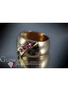 Ruso Soviet rosa 14k 585 oro Alejandrita Rubí Esmeralda Zafiro Zircón anillo vrc175