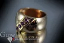 Russisch Sowjetrosa 14 Karat 585 Gold Alexandrit Rubin Smaragd Saphir Zirkon Ring vrc175