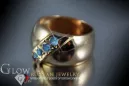 Russisch Sowjetrosa 14 Karat 585 Gold Alexandrit Rubin Smaragd Saphir Zirkon Ring vrc175