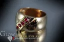 Russisch Sowjetrosa 14 Karat 585 Gold Alexandrit Rubin Smaragd Saphir Zirkon Ring vrc175