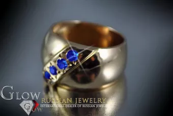 Russian Soviet rose 14k 585 gold Alexandrite Ruby Emerald Sapphire Zircon ring  vrc175