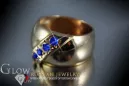 Ruso Soviet rosa 14k 585 oro Alejandrita Rubí Esmeralda Zafiro Zircón anillo vrc175