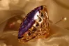 Russian Soviet Rose Gold Ring 14K Alexandrite Ruby Emerald Sapphire Zircon 585 vrc185