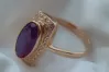 Russian Soviet Rose Gold Ring 14K Alexandrite Ruby Emerald Sapphire Zircon 585 vrc188