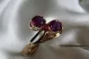 Russian Soviet Rose Gold Ring 14K Alexandrite Ruby Emerald Sapphire Zircon 585 vrc194