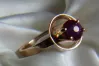 Russian Soviet Rose Gold Ring 14K Alexandrite Ruby Emerald Sapphire Zircon 585 vrc205