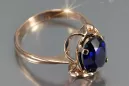 Russian Soviet rose 14k 585 gold Alexandrite Ruby Emerald Sapphire Zircon ring  vrc206