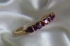 Russian Soviet Rose Gold Ring 14K Alexandrite Ruby Emerald Sapphire Zircon 585 vrc211
