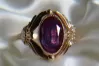 Russian Soviet Rose Gold Ring 14K Alexandrite Ruby Emerald Sapphire Zircon 585 vrc213