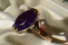 Russian Soviet Rose Gold Ring 14K Alexandrite Ruby Emerald Sapphire Zircon 585 vrc216