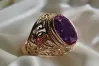Russian Soviet Rose Gold Ring 14K Alexandrite Ruby Emerald Sapphire Zircon 585 vrc221