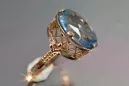 Russian Soviet rose 14k 585 gold Alexandrite Ruby Emerald Sapphire Zircon ring  vrc224