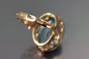 Radziecki 14k 585 złoty Rosyjski pierścionek z różowego złota z Aleksandrytem Rubinem Szafirem Szmaragdem Cyrkonią vrc224