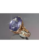 Russe soviétique rose 14k 585 or Alexandrite Rubis Émeraude Saphir Zircon bague vrc224