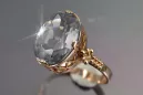 Russisch Sowjetrosa 14 Karat 585 Gold Alexandrit Rubin Smaragd Saphir Zirkon Ring vrc224