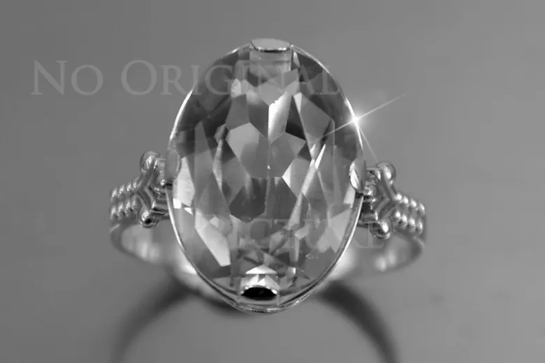 Russisch Sowjetrosa 14 Karat 585 Gold Alexandrit Rubin Smaragd Saphir Zirkon Ring vrc224