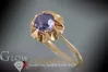 Russian Soviet Rose Gold Ring 14K Alexandrite Ruby Emerald Sapphire Zircon 585 vrc241