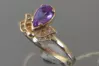 Russian Soviet Rose Gold Ring 14K Alexandrite Ruby Emerald Sapphire Zircon 585 vrc259