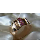 Russian Soviet rose 14k 585 gold Alexandrite Ruby Emerald Sapphire Zircon ring  vrc280