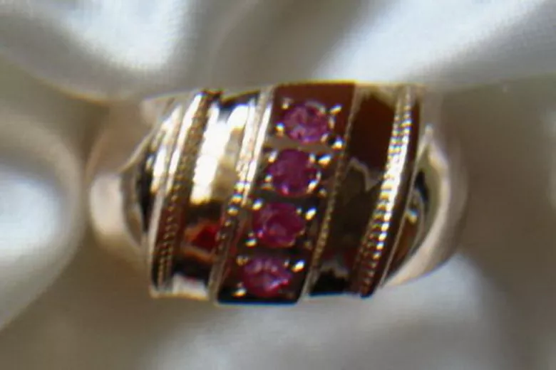 Russian Soviet rose 14k 585 gold Alexandrite Ruby Emerald Sapphire Zircon ring  vrc280