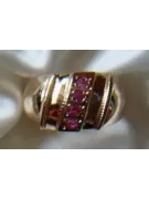 Russian Soviet rose 14k 585 gold Alexandrite Ruby Emerald Sapphire Zircon ring  vrc280