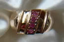 Russian Soviet rose 14k 585 gold Alexandrite Ruby Emerald Sapphire Zircon ring  vrc280 Russian Soviet rose 14k 585 gold Alexandrite Ruby Emerald Sapphire Zircon ring  vrc280