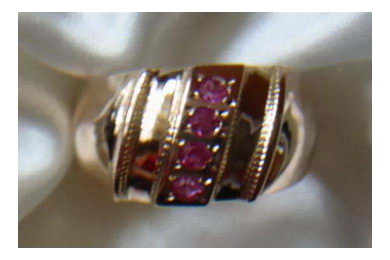 Russian Soviet rose 14k 585 gold Alexandrite Ruby Emerald Sapphire Zircon ring  vrc280