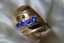 Russian Soviet rose 14k 585 gold Alexandrite Ruby Emerald Sapphire Zircon ring  vrc280