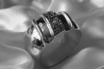 Russian Soviet rose 14k 585 gold Alexandrite Ruby Emerald Sapphire Zircon ring vrc280