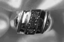 Sovietų 14k 585 aukso Rusijos rožinio aukso žiedas su Aleksandrinu Rubinu Sapiru Smaragdu Zirkonija vrc280