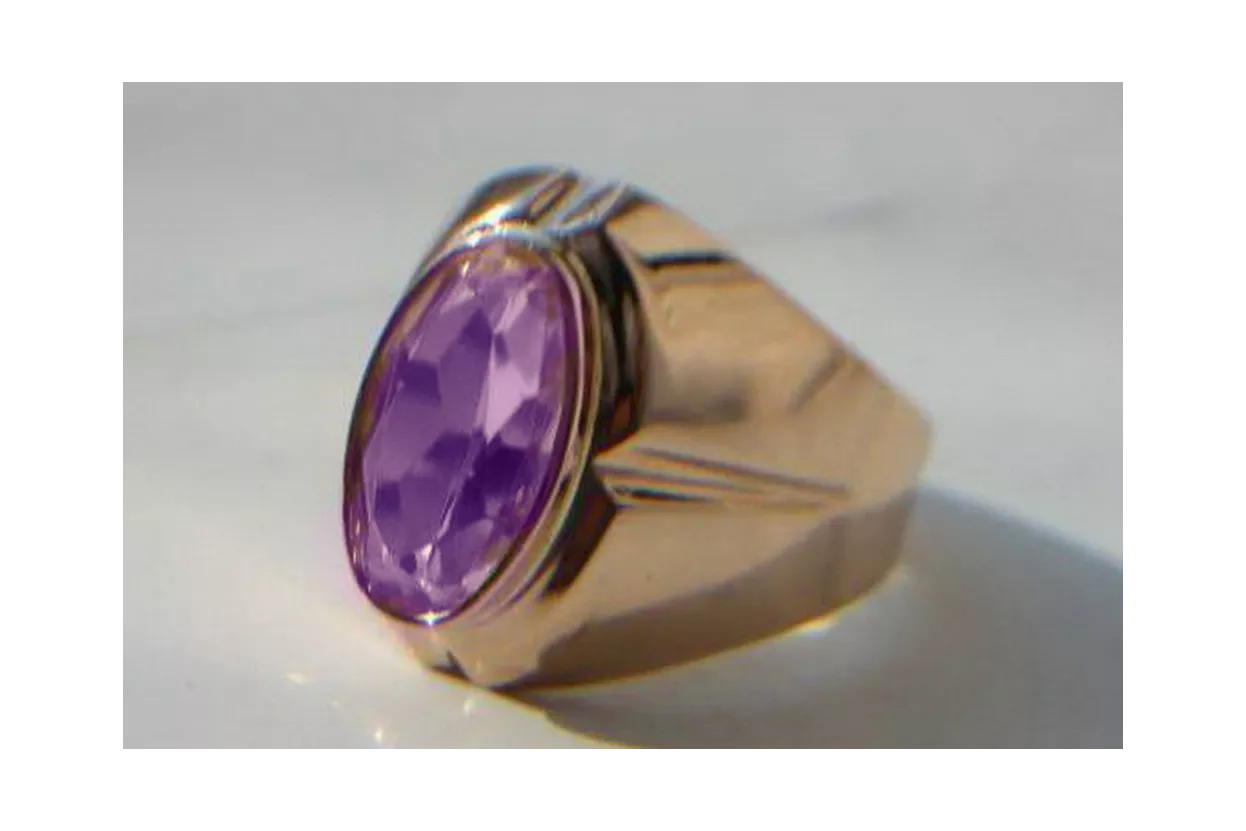 Russian Soviet rose 14k 585 gold Alexandrite Ruby Emerald Sapphire Zircon ring vrc296 Russian Soviet rose 14k 585 gold Alexandrite Ruby Emerald Sapphire Zircon ring vrc296