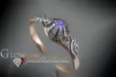 Sovietic rus a crescut 14k 585 aur Alexandrite Ruby Emerald Safir Zircon inel vrc303