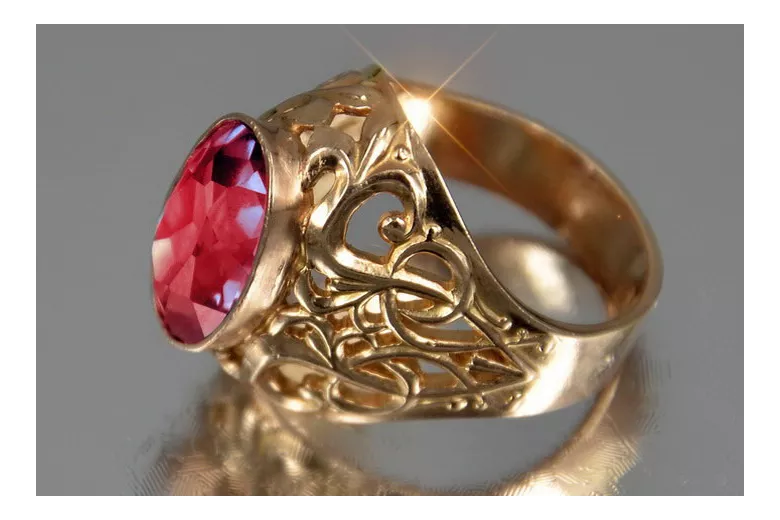 Российская советская роза 14k 585 золото Александрит Рубин Изумруд Сапфир Циркон кольцо vrc347