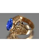 Sovietic rus a crescut 14k 585 aur Alexandrite Ruby Emerald Safir Zircon inel vrc347