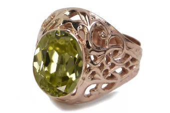 Russian Soviet rose 14k 585 gold Alexandrite Ruby Emerald Sapphire Zircon ring  vrc347