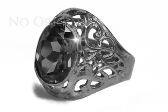 Soviet 14k 585 Zlatý Ruský Ring of Pink Gold s Alexandryt Rubin Sapphire Emerald Zirkón VRC347