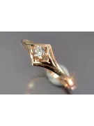 Ruso Soviet rosa 14k 585 oro Alejandrita Rubí Esmeralda Zafiro Zircón anillo vrc351