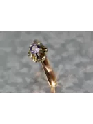 Russian Soviet rose 14k 585 gold Alexandrite Ruby Emerald Sapphire Zircon ring  vrc353