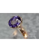 Russisch Sowjetrosa 14 Karat 585 Gold Alexandrit Rubin Smaragd Saphir Zirkon Ring vrc354