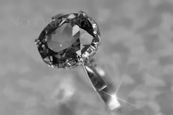 Anillo de oro rosa soviético ruso 14K Alejandrita Rubí Esmeralda Zafiro Zircon 585 vrc354