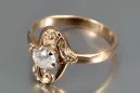 Ruso Soviet rosa 14k 585 oro Alejandrita Rubí Esmeralda Zafiro Zircón anillo vrc358