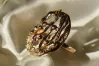Russian Soviet rose pink 14k 585 gold Vintage ring vrn024