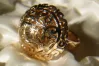 Russian Soviet rose pink 14k 585 gold Vintage ring vrn030