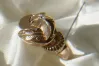 Russian Soviet rose pink 14k 585 gold Vintage ring vrn033