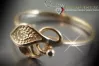Russian Soviet rose pink 14k 585 gold Vintage ring vrn041