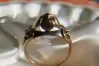 Russian Soviet rose pink 14k 585 gold Vintage ring vrn046
