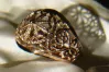 Russian Soviet rose pink 14k 585 gold Vintage ring vrn048