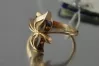Russian Soviet rose pink 14k 585 gold Vintage ring vrn052