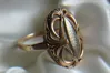 Russian Soviet rose pink 14k 585 gold Vintage ring vrn081