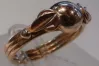 Russian Soviet rose pink 14k 585 gold Vintage ring vrn094